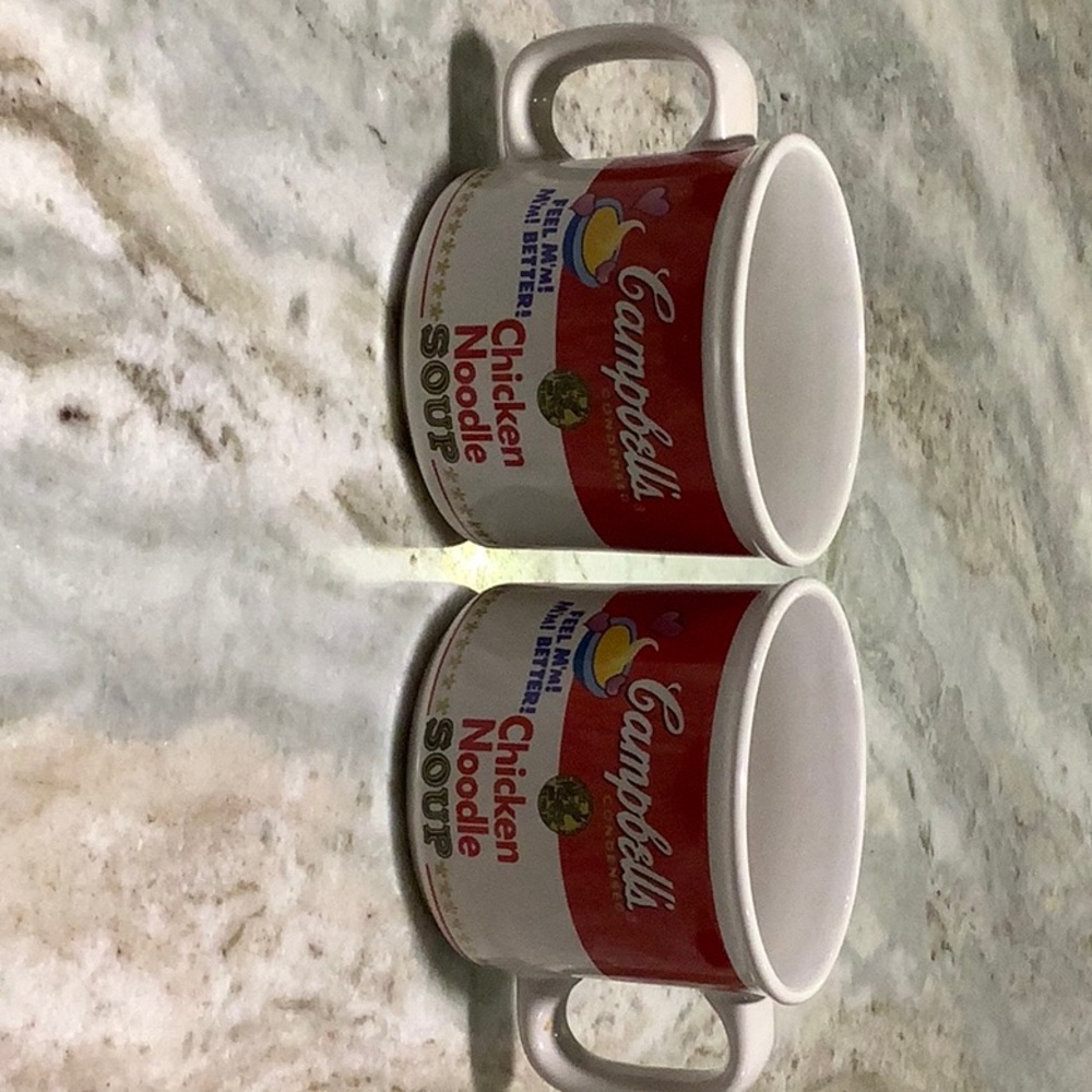 2 Vintage 1997 Campbell soup mugs